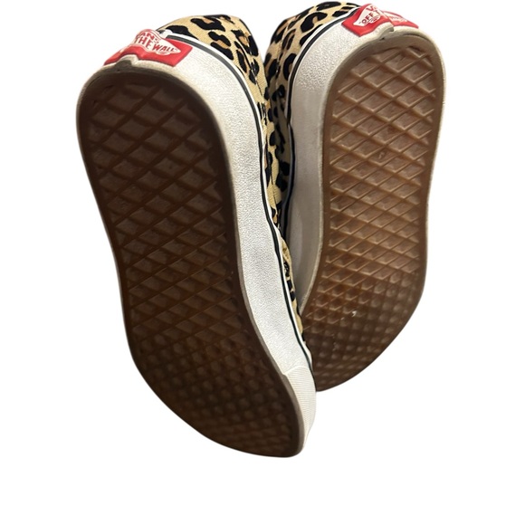Vans Tan and Black Animal Print Slip-Ons - Picture 7 of 7